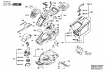 Bosch 3 600 HB9 100 Universalrotak 550 Lawnmower 230 V / Eu Spare Parts
